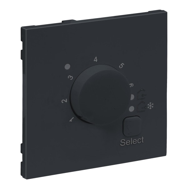 LEGRAND - SEANO Abdeckung für elektronisches Raumthermostat, Farbe: Anthrazit lackiert