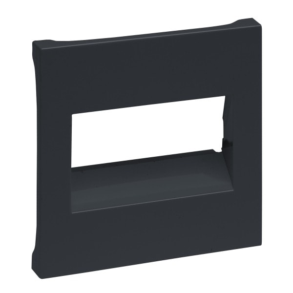 LEGRAND - SEANO Abdeckung RJ45 für 1- und 2-fach Datendosen, Farbe: Anthrazit lackiert