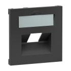 LEGRAND - SEANO Abdeckung 1x RJ45 für Datendosen Fremdfabrikate, Farbe: Anthrazit lackiert