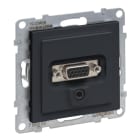 LEGRAND - SEANO HD15 Anschlusseinheit + 3 mm Jack, inkl. Abdeckung, Schraubklemmen, AN