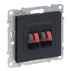 LEGRAND - SEANO Lautsprecher-Anschluss 2-fach mit Federklemmen (Rot/Schwarz), AN