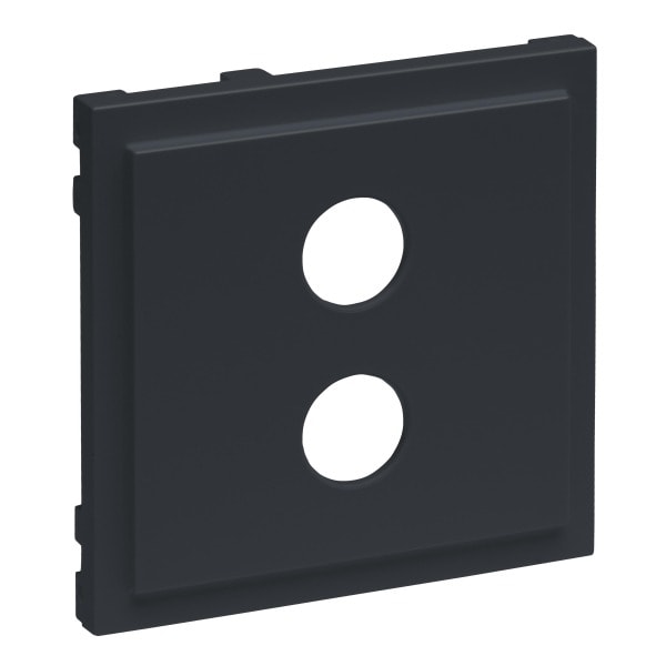 LEGRAND - SEANO Abdeckung Lautsprecher 1-fach mit 4 mm-Buchse, Farbe: Anthrazit lackiert