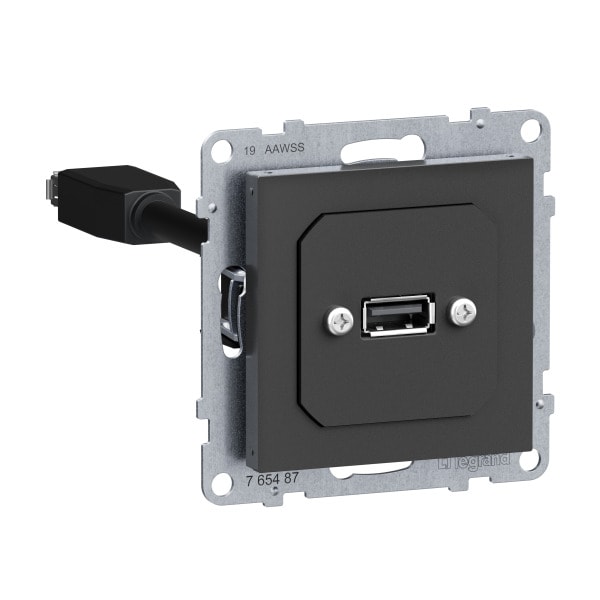 LEGRAND - SEANO USB-Datendose mit Kabel, USB 3.0, Kabellänge: 15 cm, inkl. Abdeckung, AN