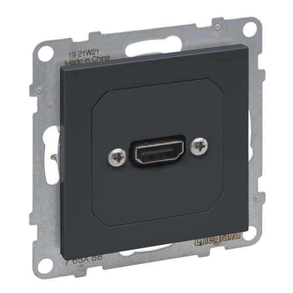 LEGRAND - SEANO HDMI 1.3 Anschlusseinheit vorverdrahtet, Kabel 15 cm, inkl. Abdeckung, AN