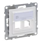 LEGRAND - SEANO 2-fach Adapter für Key-Stone Datendosen, Farbe: Ultraweiß