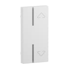 LEGRAND - Seano 1-modulige Tastenabdeckung MyHome mit Symbol ''Auf/Ab'', Farbe Ultraweiss