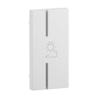 LEGRAND - Seano 1-modulige links Tastenabdeckung MyHome Symbol ''Dimmer'', Farbe Ultraweiss