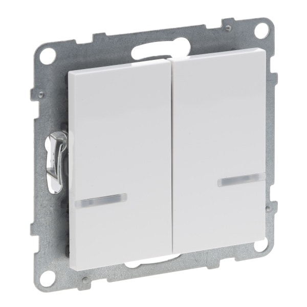 LEGRAND - Seano with Netatmo Serienschalter 2 x 250W pro Kanal Farbe: Ultraweiss