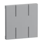 LEGRAND - Seano 2-modulige Tastenabdeckung MyHome ohne Symbol, Farbe Aluminium