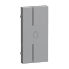 LEGRAND - Seano 1-modulige rechts Tastenabdeckung MyHome Symbol ''Licht'', Farbe Aluminium
