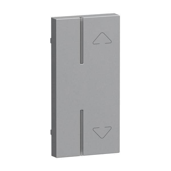 LEGRAND - Seano 1-modulige Tastenabdeckung MyHome mit Symbol ''Auf/Ab'', Farbe Aluminium