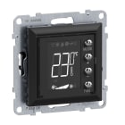 LEGRAND - Seano MyHome Thermostat mit Display inkl. Abdeckung in der Farbe Schwarz