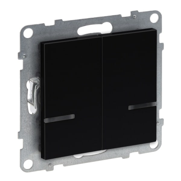 LEGRAND - Seano with Netatmo Serienschalter 2 x 250W pro Kanal Farbe: Schwarz
