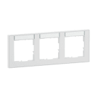 LEGRAND - SEANO+ 3-fach Rahmen horizontal mit Beschriftungsfeld, Farbausführung Ultraweiß