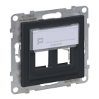 LEGRAND - SEANO 2-fach Adapter für Key-Stone Datendosen, Farbe: Anthrazit lackiert