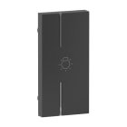 LEGRAND - Seano 1-modulige rechts Tastenabdeckung MyHome Symbol ''Licht'', Farbe Anthrazit