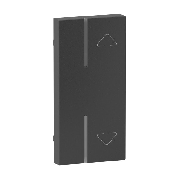 LEGRAND - Seano 1-modulige Tastenabdeckung MyHome mit Symbol ''Auf/Ab'', Farbe Anthrazit