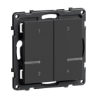 LEGRAND - Seano with Netatmo Szenentaster 4-fach, Farbe: Anthrazit