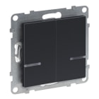 LEGRAND - Seano with Netatmo Serienschalter 2 x 250W pro Kanal Farbe: Anthrazit