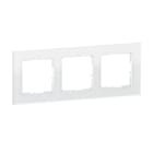 LEGRAND - SEANO Natura 3-fach Rahmen aus Echtmaterial, Farbausführung White Glass