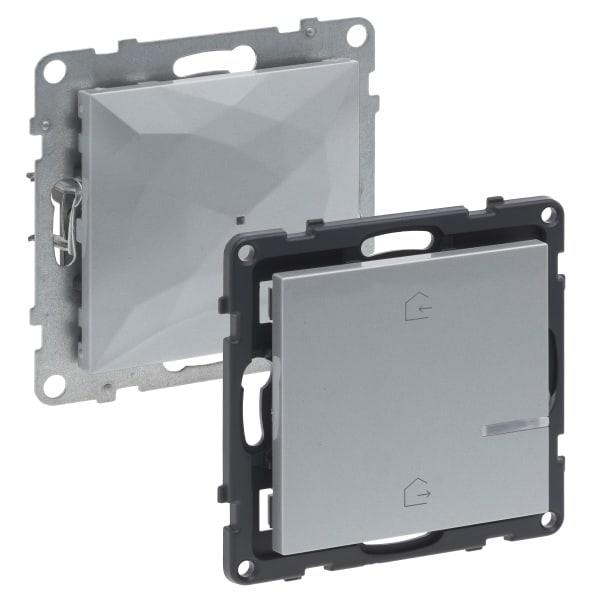 LEGRAND - Seano with Netatmo Starterpaket (Gateway + Master-Switch) Farbe Aluminium