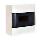 LEGRAND - Practibox S Aufputzverteiler, mit Rauchglas-Kunstofftür, weiss, 1x 8 Module