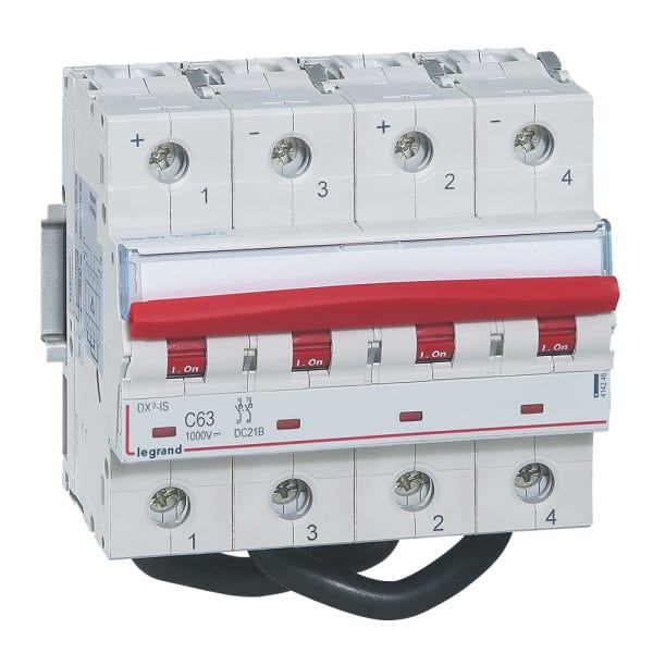 LEGRAND - DX3 Lasttrennschalter 2P 63A 1000V DC 6 Module