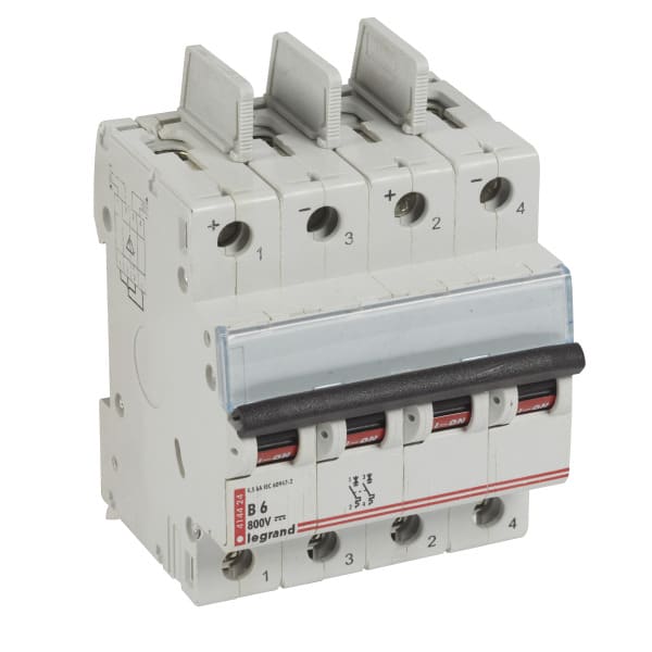 LEGRAND - DX3 Leitungsschutzschalter 800V DC 6A 2-polig 4 Module
