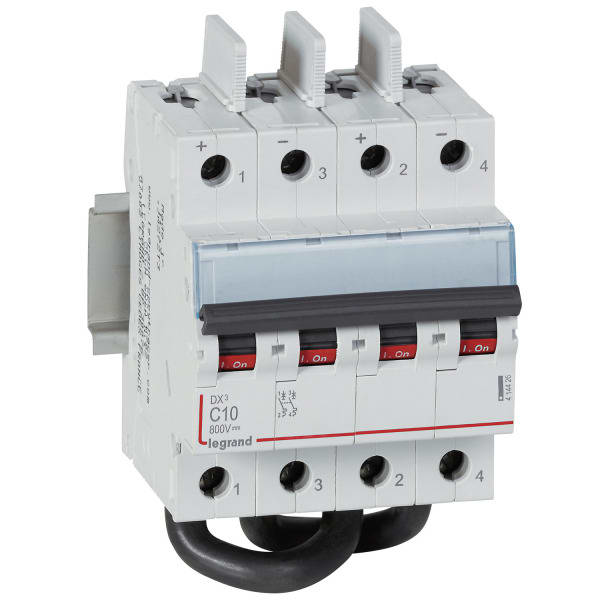LEGRAND - DX3 Leitungsschutzschalter 800V DC 10A 2-polig 4 Module