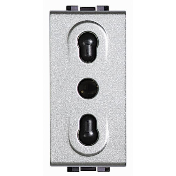 LEGRAND - Living Light Steckdose in italienischer Norm, 1-modulig, Farbe: Tech