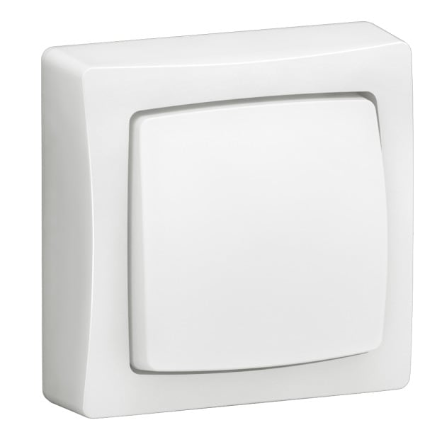 LEGRAND - OTEO Universalgerät Wechselschalter oder Taster, Aufputz, Farbe: Weiß