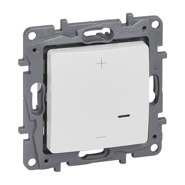 LEGRAND - NILOE 2-Leiter Universal-Tastdimmer ohne Spreizkrallen, 125W LED, Ultraweiß