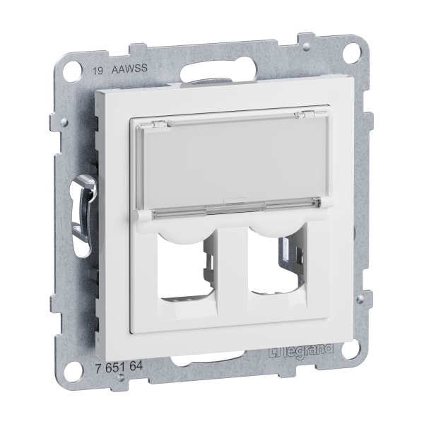 LEGRAND - SEANO 2-fach Adapter für Systimax Datendosen, Farbausführung: Ultraweiß