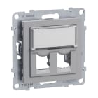 LEGRAND - SEANO 2-fach Adapter für Systimax Datendosen, Farbausführung: Aluminium lackiert