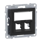 LEGRAND - SEANO 2-fach Adapter für Systimax Datendosen, Farbausführung: Schwarz lackiert