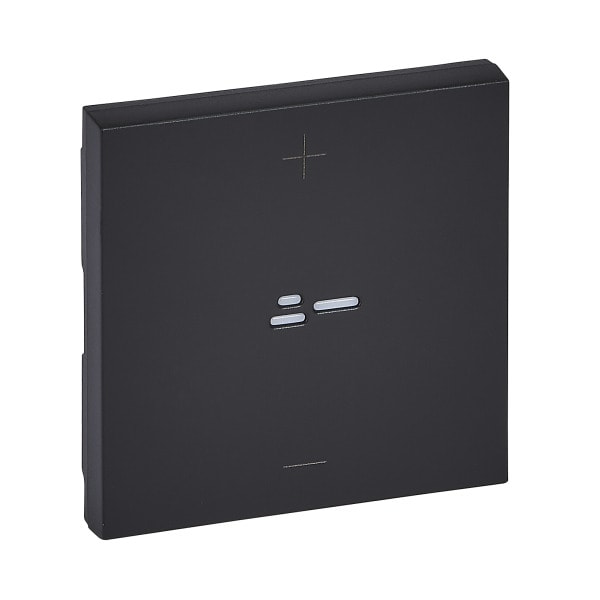 LEGRAND - NILOE STEP Abdeckung für 3-Leiter-Dimmer (mit N-Leiter), Farbe: Schwarz