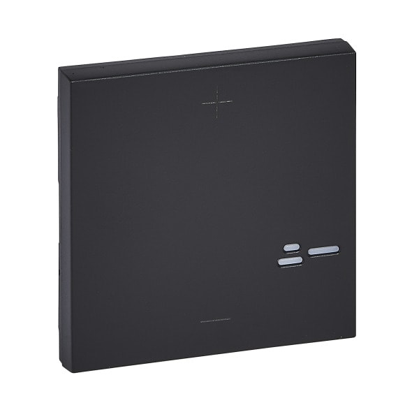 LEGRAND - NILOE STEP Abdeckung für 2-Leiter-Dimmer (ohne N-Leiter), Farbe: Schwarz