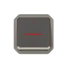 LEGRAND - Plexo New Einsatz 2-poliger Schalter 10 AX, SL, NOTAUS, IP55, IK08, Anthrazit