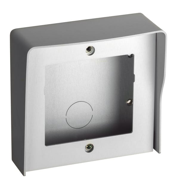 BTICINO - Aufputzgehäuse LINEA 5000 mit Regendach, 1-modulig in der Farbe Aluminium