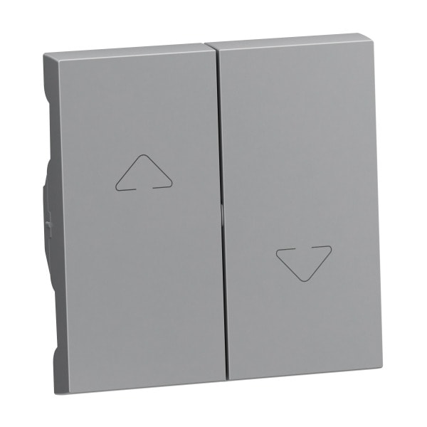 LEGRAND - SEANO Wippe Jalousieschalter/-taster, 2-Tasten-System, Farbe: Aluminium lackiert