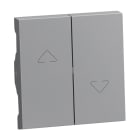 LEGRAND - SEANO Wippe Jalousieschalter/-taster, 2-Tasten-System, Farbe: Aluminium lackiert