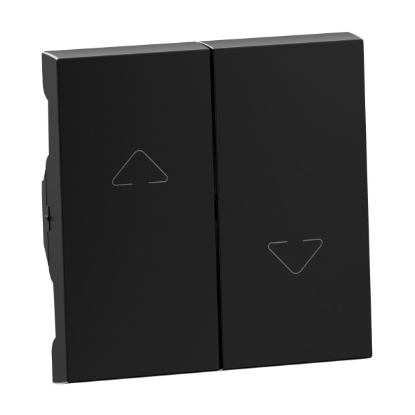 LEGRAND - SEANO Wippe Jalousieschalter/-taster, 2-Tasten-System, Farbe: Schwarz lackiert