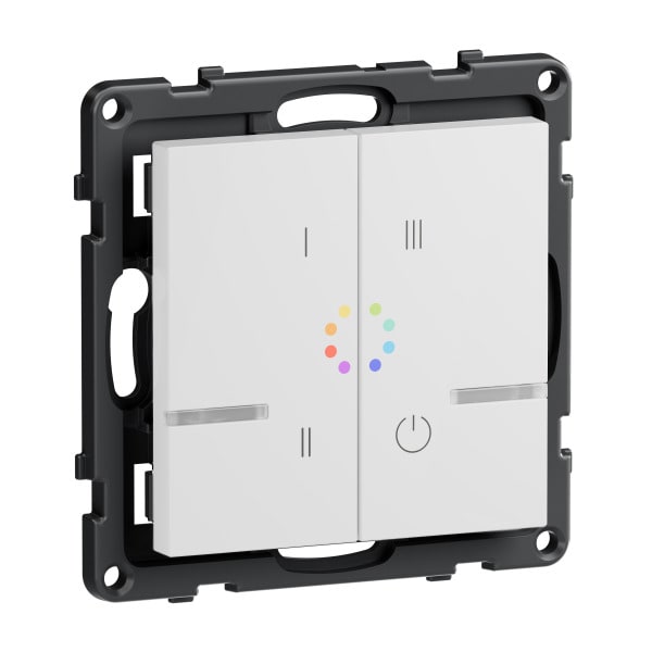 LEGRAND - Seano with Netatmo Wandsender zum Steuern der Lichtfarben, Farbe: Ultraweiß