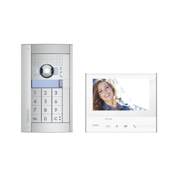 BTICINO - Flex'ONE Video-Set mit Türstation SFERA inkl. Codelock + CLASSE300 X13E