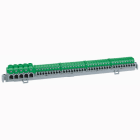 LEGRAND - Klemmenleiste grün, 5x 6-25mm² und  36 x 1,5-4 mm² Stecktechnik, Länge:276mm