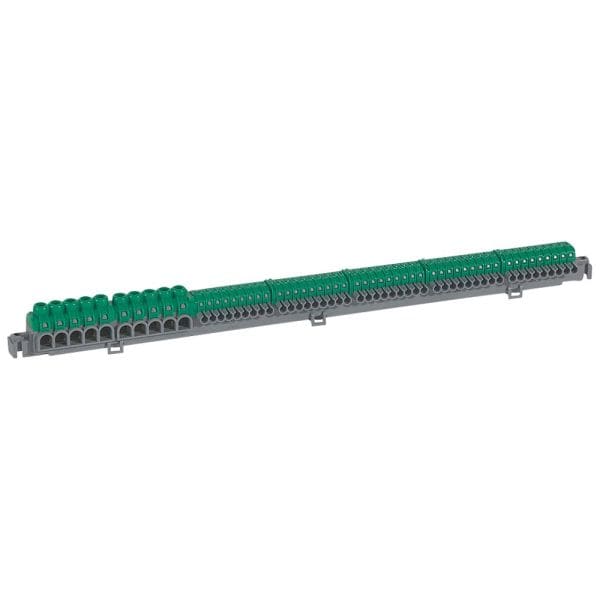LEGRAND - Klemmenleiste grün, 5x 6-25mm²+ 5x 6-35mm²+ 45x 1,5-4mm² Stecktechn.,Länge:385mm