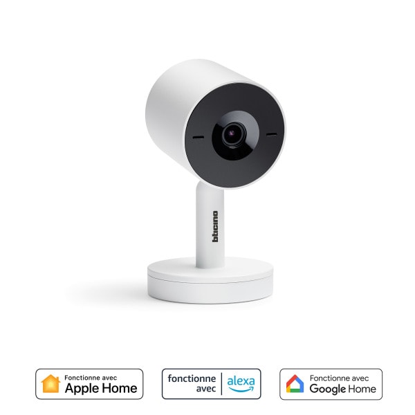 BTICINO - Smarte Innenkamera 2K HDR-Video inkl. 230V-Netzteil. Farbe: Weiß