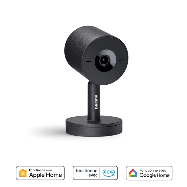 BTICINO - Smarte Innenkamera 2K HDR-Video inkl. 230V-Netzteil. Farbe: Schwarz