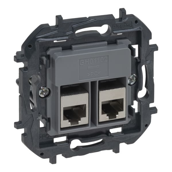 LEGRAND - Niloe Step V4 Einsatz Datendose 2XRJ45 Kat6 Utp