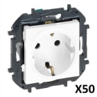LEGRAND - Niloe Step V4 Bigbox 50 X Steckdose Steckkl erh Berührungsschutz Farbe Ultraweiß